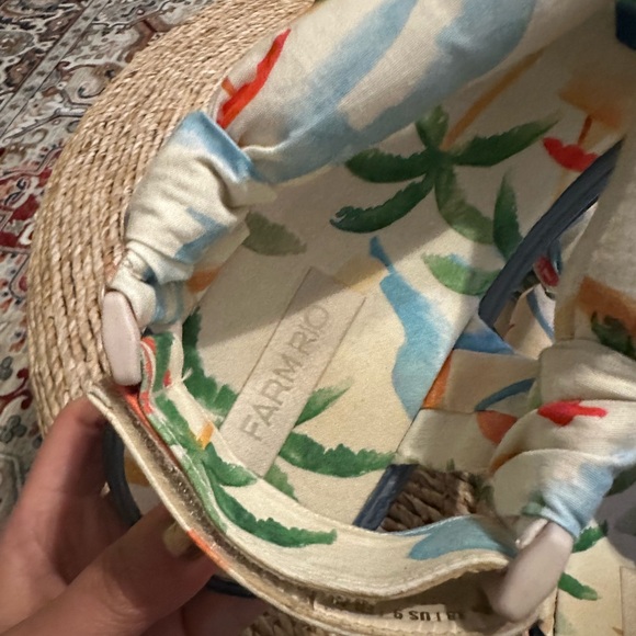 FARM RIO Copacabana Scarf Platform Sandals Puffy Comfy Size 9 - Picture 8 of 10